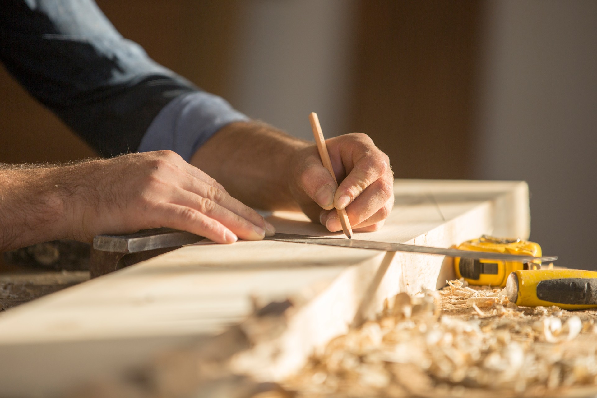 Carpenter at work